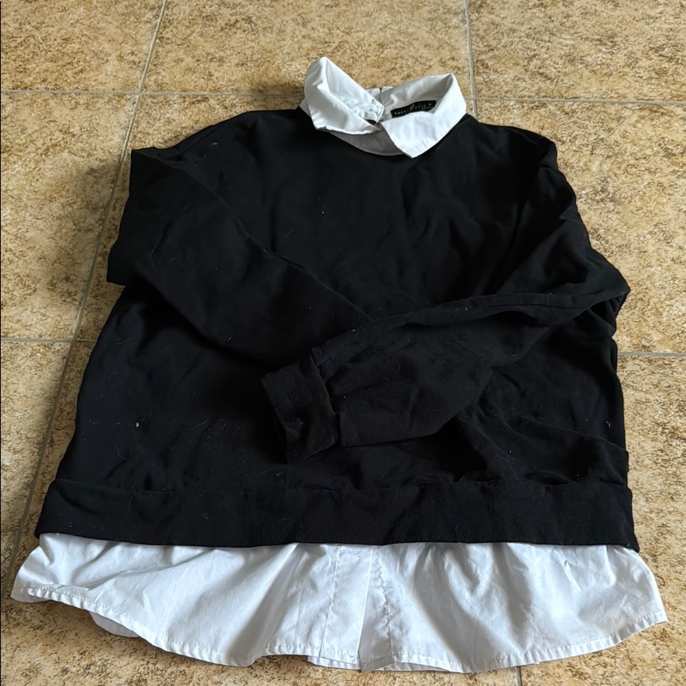 Black and White Women's Top